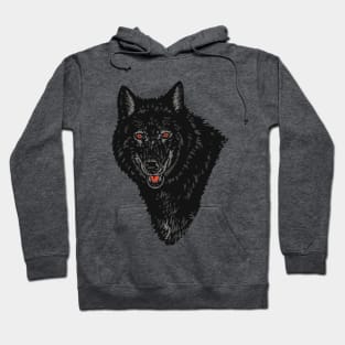 Wolf head Hoodie